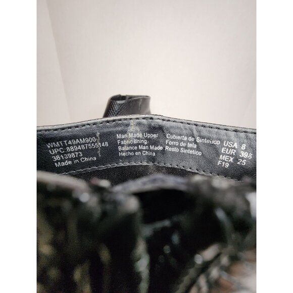 Women's Kitten Heel Snakeskin SZ: 8 Pull on Zip Up Ankle Booties - Picture 6 of 9